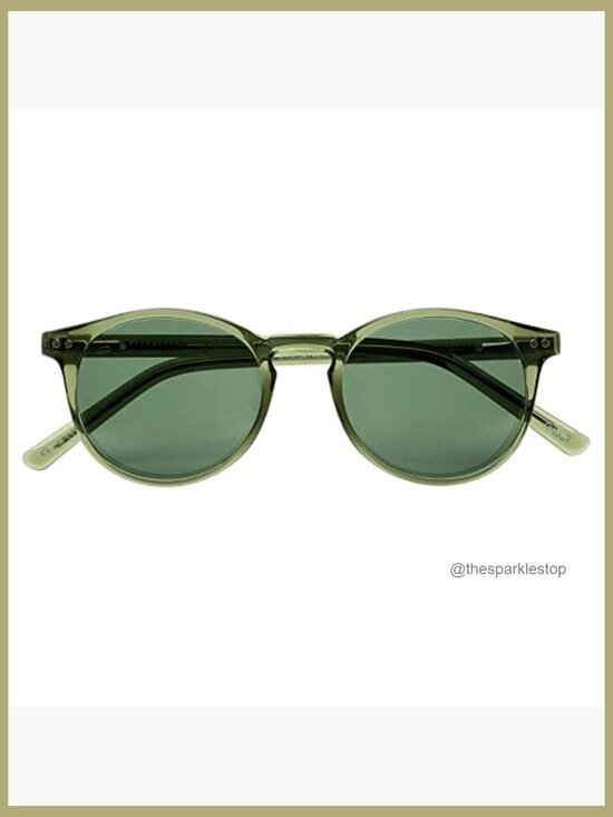 Polarized Round Sunglasses with UV Protection, Tritan Plastic Frame